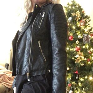 Faux leather jacket